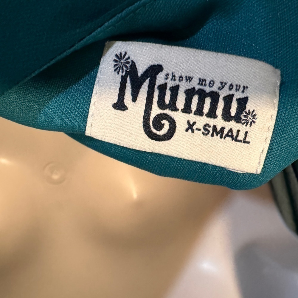 Show Me Your MuMu Bombshell Dress in Emerald - Size XS - Picture 4 of 4